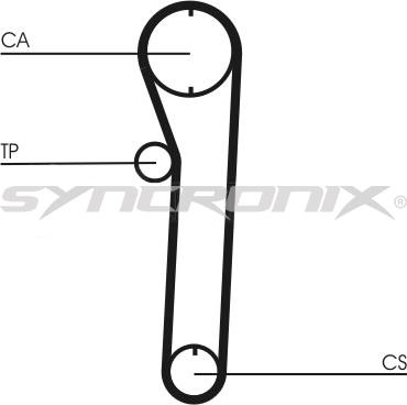 SYNCRONIX SY0669N - Зубчатый ремень ГРМ unicars.by