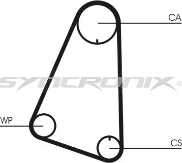 SYNCRONIX SY0633N - Зубчатый ремень ГРМ unicars.by