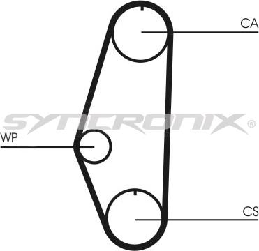 SYNCRONIX SY110629PE - Водяной насос + комплект зубчатого ремня ГРМ unicars.by