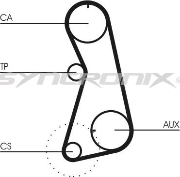 SYNCRONIX SY310848 - Комплект зубчатого ремня ГРМ unicars.by