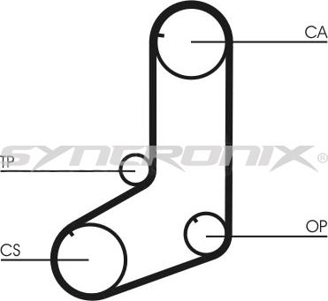 SYNCRONIX SY110801 - Комплект зубчатого ремня ГРМ unicars.by