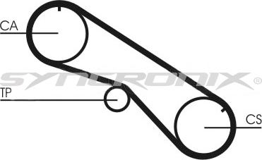 SYNCRONIX SY0818N - Зубчатый ремень ГРМ unicars.by