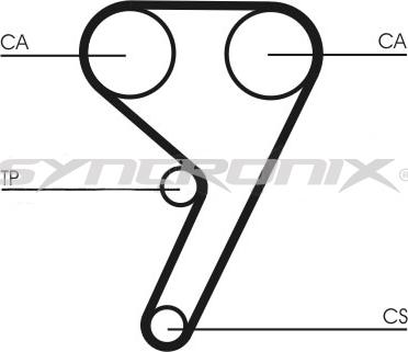 SYNCRONIX SY210881 - Комплект зубчатого ремня ГРМ unicars.by