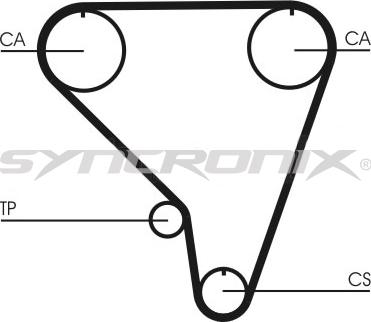 SYNCRONIX SY110793 - Комплект зубчатого ремня ГРМ unicars.by