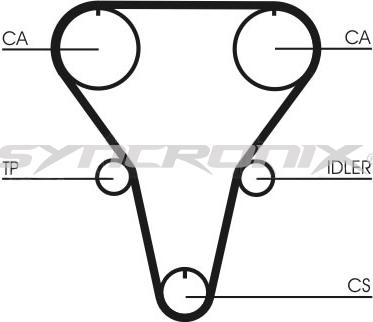 SYNCRONIX SY110769 - Комплект зубчатого ремня ГРМ unicars.by