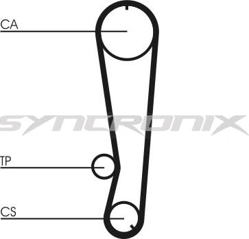 SYNCRONIX SY0788N - Зубчатый ремень ГРМ unicars.by