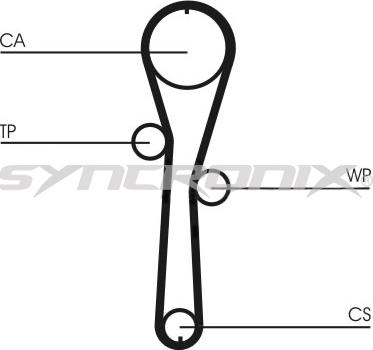 SYNCRONIX SY1045N - Зубчатый ремень ГРМ unicars.by