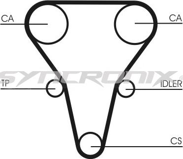 SYNCRONIX SY1101069 - Комплект зубчатого ремня ГРМ unicars.by