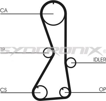 SYNCRONIX SY1016N - Зубчатый ремень ГРМ unicars.by