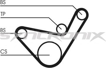 SYNCRONIX SY1101152 - Комплект зубчатого ремня ГРМ unicars.by