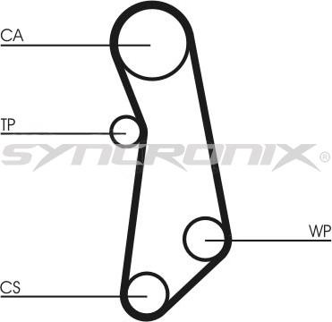 SYNCRONIX SY1101114 - Комплект зубчатого ремня ГРМ unicars.by