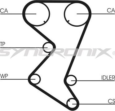 SYNCRONIX SY2101110 - Комплект зубчатого ремня ГРМ unicars.by