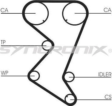 SYNCRONIX SY1101138 - Комплект зубчатого ремня ГРМ unicars.by