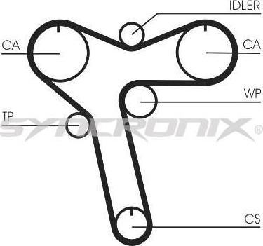 SYNCRONIX SY1101128 - Комплект зубчатого ремня ГРМ unicars.by