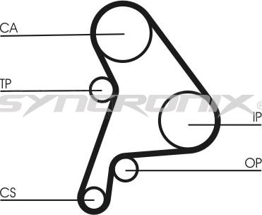 SYNCRONIX SY2101012 - Комплект зубчатого ремня ГРМ unicars.by