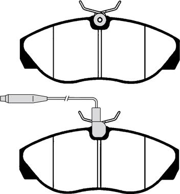 Equal Quality PF1091 - Тормозные колодки, дисковые, комплект unicars.by