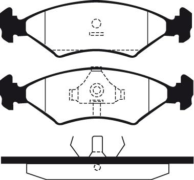 HELLA 8DB 355 017-361 - Тормозные колодки, дисковые, комплект unicars.by