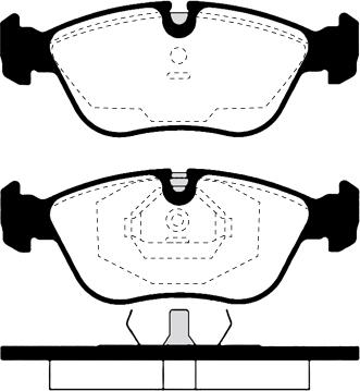 HELLA T1078 - Тормозные колодки, дисковые, комплект unicars.by