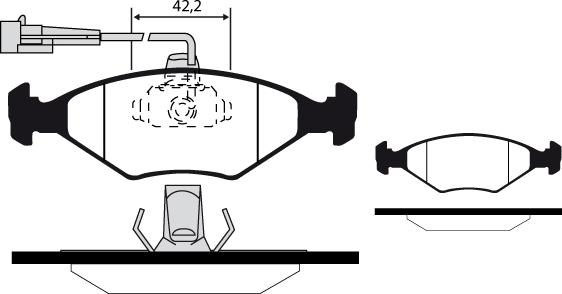 TRW Engine Component GDB1340 - Тормозные колодки, дисковые, комплект unicars.by