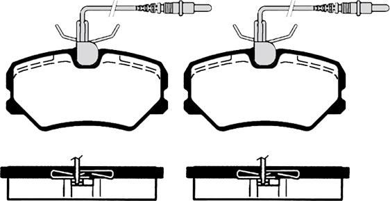 Havam HP 2583T - Тормозные колодки, дисковые, комплект unicars.by