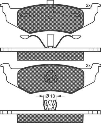 Technika 02153 - Тормозные колодки, дисковые, комплект unicars.by