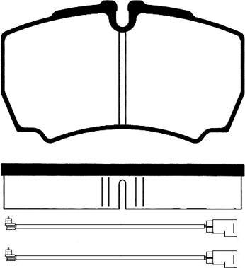 Remsa 2849.10 - Тормозные колодки, дисковые, комплект unicars.by