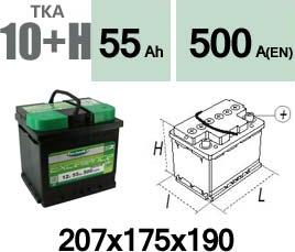 Technika TKA10+H - Стартерная аккумуляторная батарея, АКБ unicars.by