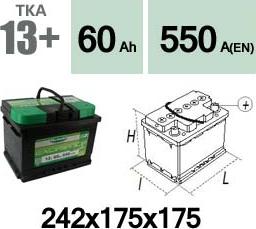 Technika TKA13+ - Стартерная аккумуляторная батарея, АКБ unicars.by