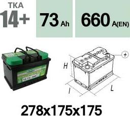 Technika TKA14+ - Стартерная аккумуляторная батарея, АКБ unicars.by