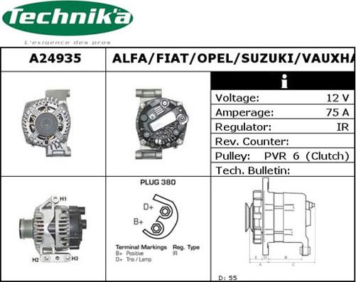 Technika A24935 - Генератор unicars.by