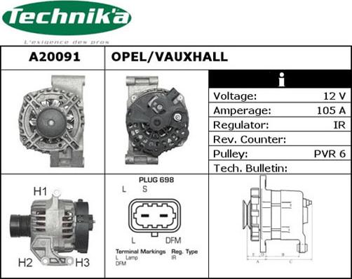 Technika A20091 - Генератор unicars.by