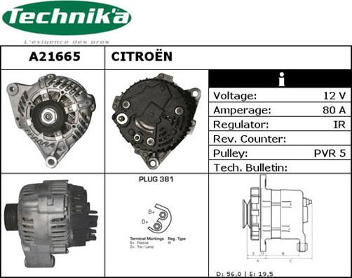 Technika A21665 - Генератор unicars.by