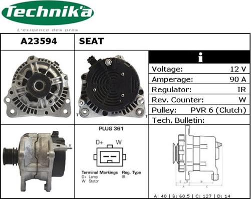 Technika A23594 - Генератор unicars.by