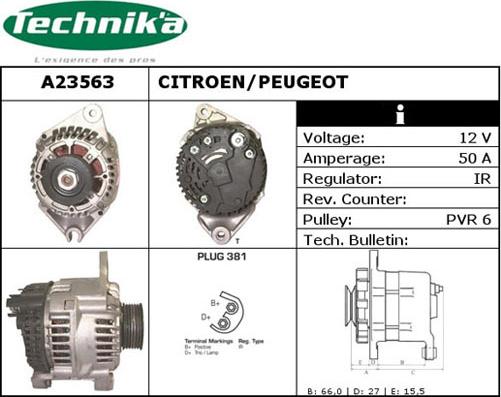 Technika A23563 - Генератор unicars.by