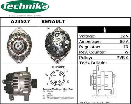 Technika A23527 - Генератор unicars.by