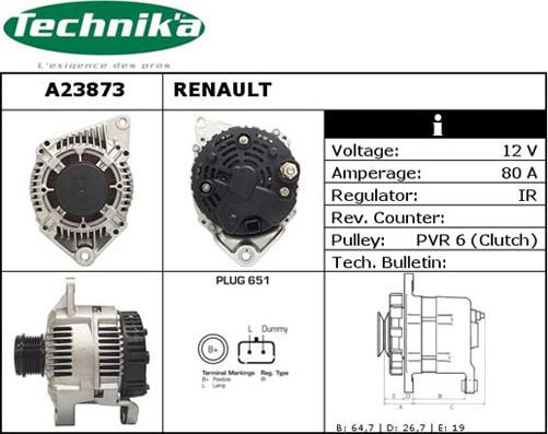 Technika A23873 - Генератор unicars.by