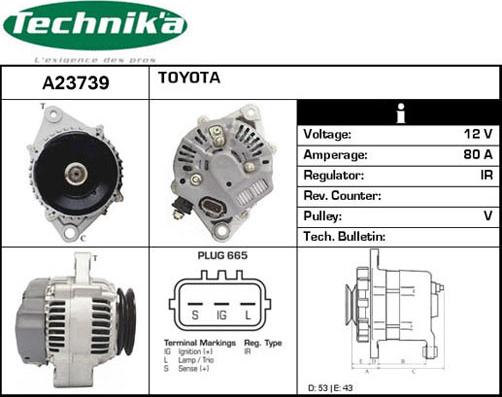 Technika A23739 - Генератор unicars.by