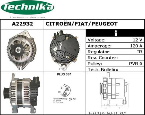 Technika A22932 - Генератор unicars.by