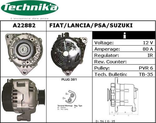 Technika A22882 - Генератор unicars.by