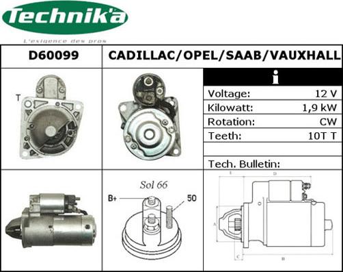 Technika D60099 - Стартер unicars.by