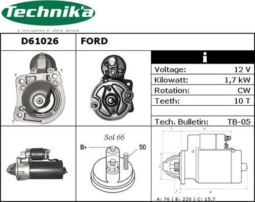 Technika D61026 - Стартер unicars.by