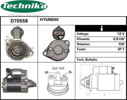 Technika D70558 - Стартер unicars.by