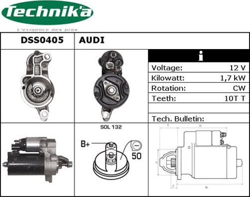 Technika DSS0405 - Стартер unicars.by