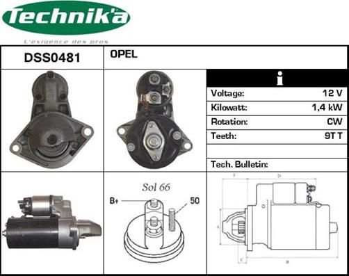 Technika DSS0481 - Стартер unicars.by