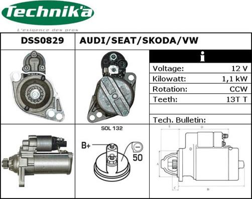 Technika DSS0829 - Стартер unicars.by