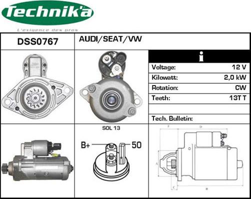 Technika DSS0767 - Стартер unicars.by