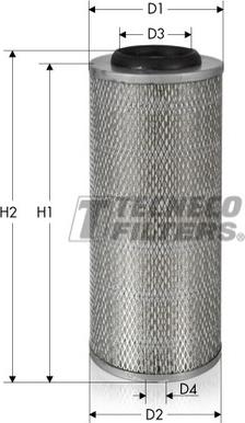 Tecneco Filters AR494-I - Воздушный фильтр, двигатель unicars.by