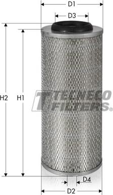 Tecneco Filters AR510-I - Воздушный фильтр, двигатель unicars.by