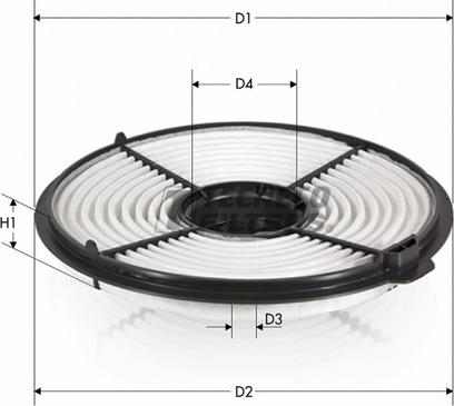 Tecneco Filters AR9300-J - Воздушный фильтр, двигатель unicars.by