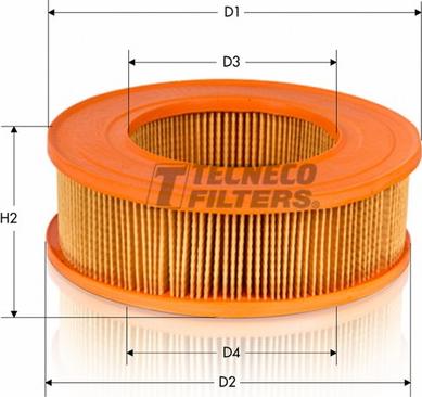 Tecneco Filters AR236 - Воздушный фильтр, двигатель unicars.by